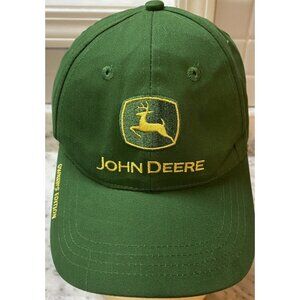 John Deere Hat Mens Green Tractor Owner Edition Buckle Back 100% Cotton Emblem